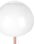 Miniatyrbilde 5 av 8: Bordlampe Rosa 39 cm Lampeskjerm i glass Snorbryter Minimalistisk stil Hjemmekontor Soverom Belysning