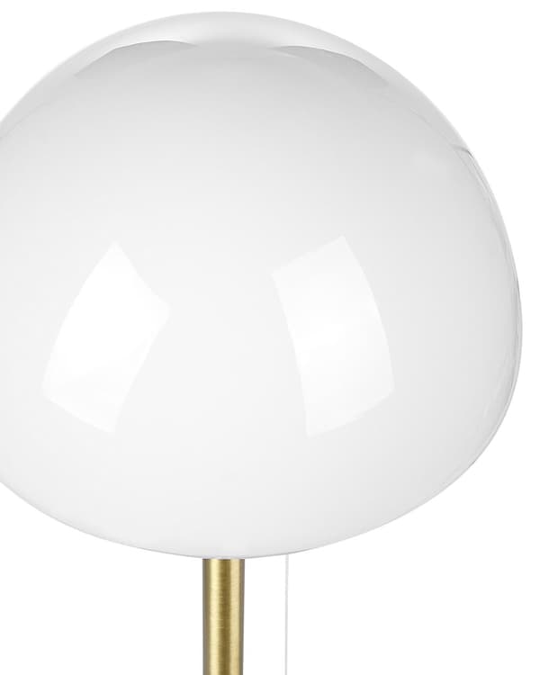 Bordlampe Gull 39 cm Lampeskjerm i glass Snorbryter Minimalistisk stil Hjemmekontor Soverom Belysning