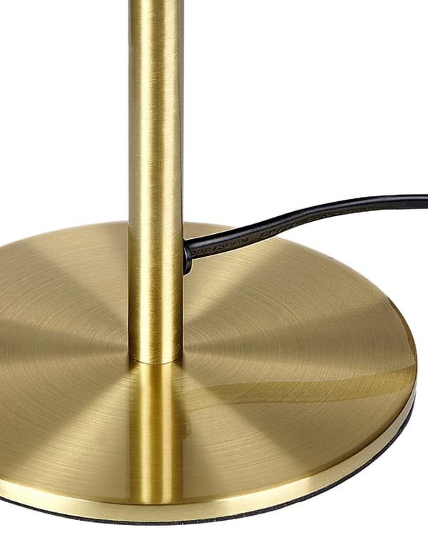 Bordlampe Gull 39 cm Lampeskjerm i glass Snorbryter Minimalistisk stil Hjemmekontor Soverom Belysning
