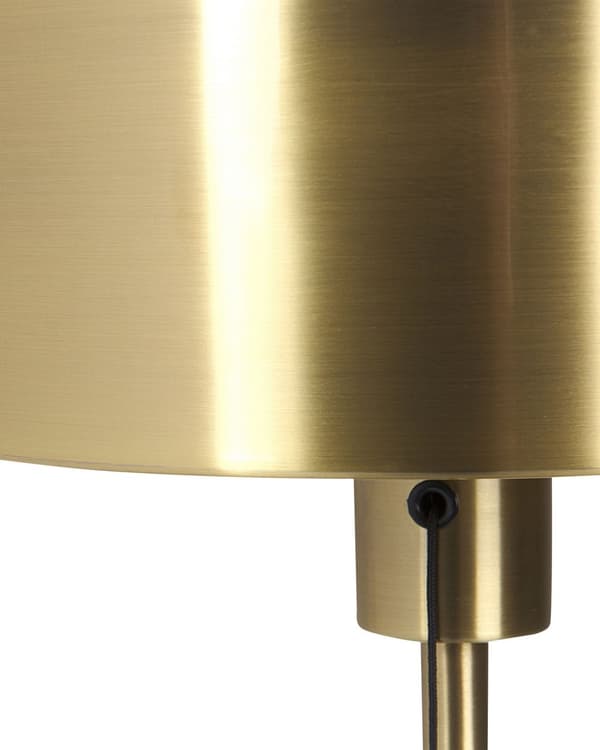 Pöytävalaisin kulta 25 x 47 x 25 cm rauta USB-portti sylinterivarjostin moderni industriaalinen