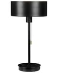 Pikkukuva 1 / 8: Pöytävalaisin musta 25 x 47 x 25 cm rauta USB-portti sylinterivarjostin moderni industriaalinen