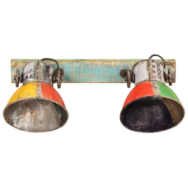 vidaXL industriel væglampe 45x25 cm E27 flerfarvet