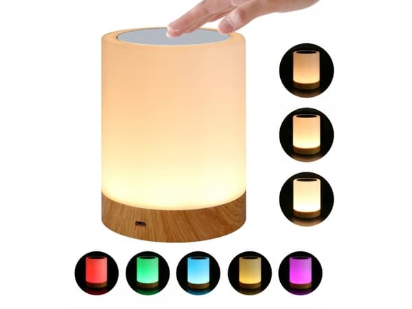Techly I-LED TOUCH, Vit, Akrylnitrilbutadienstyren (ABS), Sovrum, 16 lampor, 1,6 W, LED