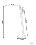 Miniatyrbild 3 av 11: Skrivbords LED-lampa Vit Dimmer Touch-knapp Hemmakontor Studier Modern Design