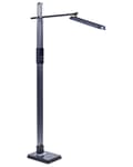 Pikkukuva 7 / 11: LED-lattiavalaisin tummanharmaa synteettinen materiaali 144 cm korkea himmentimellä moderni tyyli