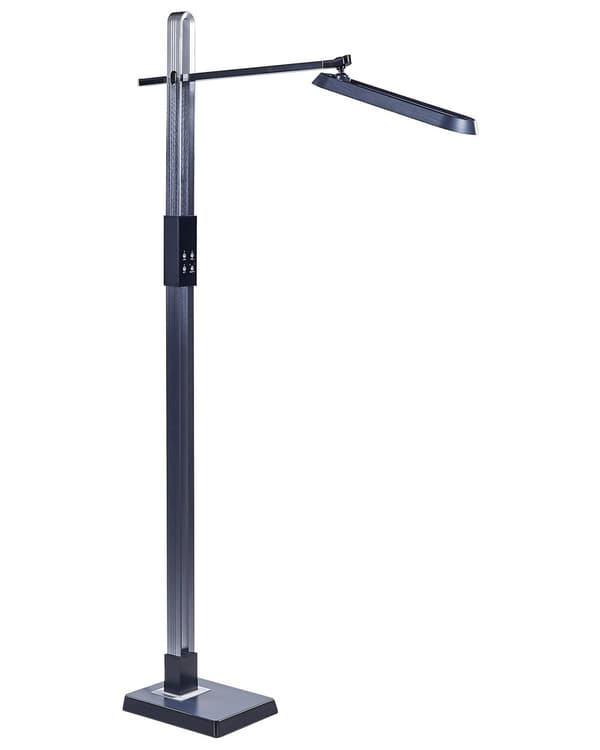 LED-lattiavalaisin tummanharmaa synteettinen materiaali 144 cm korkea himmentimellä moderni tyyli