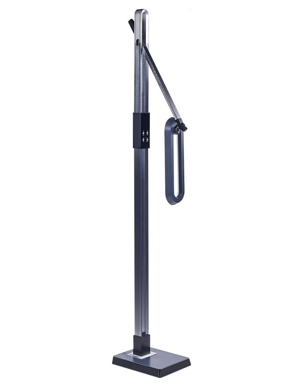 LED-lattiavalaisin tummanharmaa synteettinen materiaali 144 cm korkea himmentimellä moderni tyyli