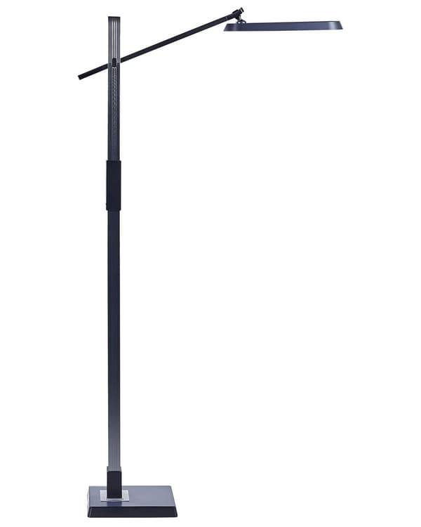 LED-lattiavalaisin tummanharmaa synteettinen materiaali 144 cm korkea himmentimellä moderni tyyli