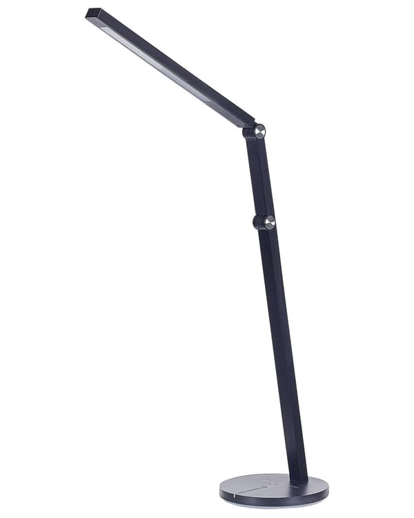 Skrivebords LED-lampe Sort med Sokkel Trinløs Dæmpning Touch Switch Lys Kontorstudie Moderne