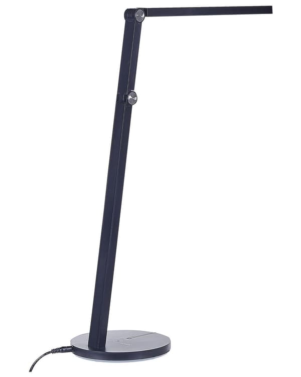 Skrivebords LED-lampe Sort med Sokkel Trinløs Dæmpning Touch Switch Lys Kontorstudie Moderne