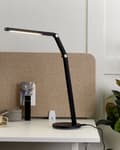Miniatyrbillede 2 af 11: Skrivebords LED-lampe Sort med Sokkel Trinløs Dæmpning Touch Switch Lys Kontorstudie Moderne