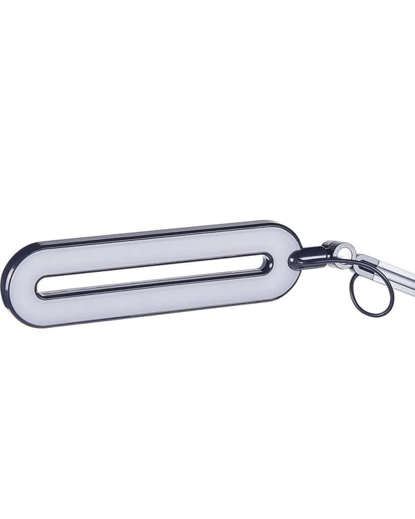 Skrivebords LED-lampe Metal Aluminium Sort med Sokkel Dobbeltdæmpende Touch Switch Lys Kontorstudie Moderne Stil
