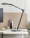 Miniatyrbild 4 av 11: Skrivbord LED Lampa Metall Aluminium Svart med Bas Dubbel Dimning Touch-knapp Ljus Kontor Arbetsrum Modern