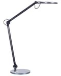 Miniatyrbild 5 av 11: Skrivbord LED Lampa Metall Aluminium Svart med Bas Dubbel Dimning Touch-knapp Ljus Kontor Arbetsrum Modern