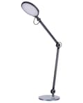 Miniatyrbild 7 av 11: Skrivbord LED Lampa Metall Aluminium Svart med Bas Dubbel Dimning Touch-knapp Ljus Kontor Arbetsrum Modern