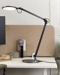 Miniatyrbild 2 av 11: Skrivbord LED Lampa Metall Aluminium Svart med Bas Dubbel Dimning Touch-knapp Ljus Kontor Arbetsrum Modern