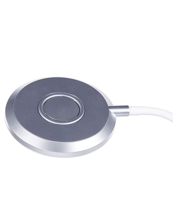 LED Skrivbordslampa Silver Syntetisk Bordslampa Läsning Dator Justerbar Arm Dimmer Färg Temperatur