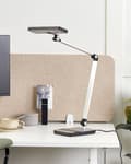 Miniatyrbild 4 av 11: Skrivbordslampa LED Metall Aluminium Silver Steglös Dimning Touch-knapp Trådlös Laddare Ljus Kontor Arbetsrum Modern