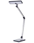 Miniatyrbild 6 av 11: Skrivbordslampa LED Metall Aluminium Silver Steglös Dimning Touch-knapp Trådlös Laddare Ljus Kontor Arbetsrum Modern