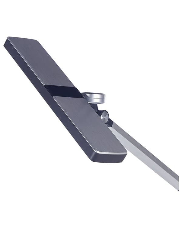 Skrivbordslampa LED Metall Aluminium Silver Steglös Dimning Touch-knapp Trådlös Laddare Ljus Kontor Arbetsrum Modern