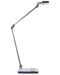 Miniatyrbild 1 av 11: Skrivbordslampa LED Metall Aluminium Silver Steglös Dimning Touch-knapp Trådlös Laddare Ljus Kontor Arbetsrum Modern