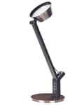Miniatyrbild 8 av 11: LED Bordslampa Koppar Metall Bordsbelysning Läsning Dator Justerbar Arm Dimmer Färg Temperatur USB-ingång