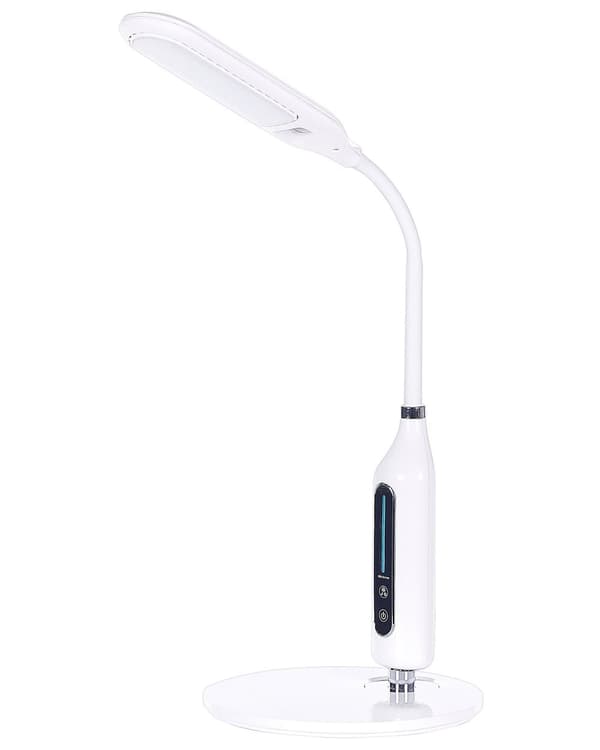 Bordslampa Vit Bordsbelysning Läsning Dator Justerbar Arm Dimmer Färg Temperatur
