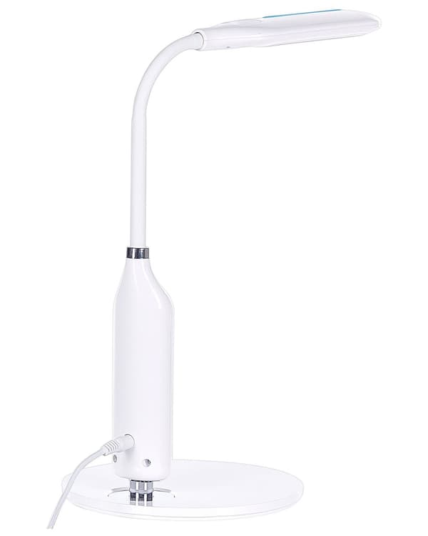 Bordslampa Vit Bordsbelysning Läsning Dator Justerbar Arm Dimmer Färg Temperatur
