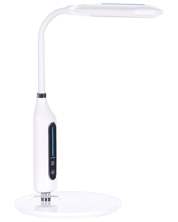 Bordslampa Vit Bordsbelysning Läsning Dator Justerbar Arm Dimmer Färg Temperatur
