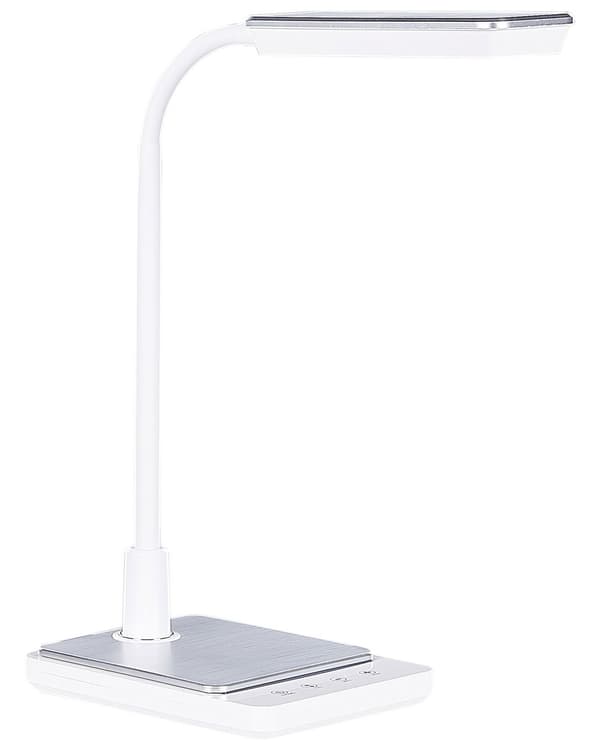 LED-pöytävalaisin valkoinen 19 x 38 x 14 cm muovi rauta säädettävä himmennin moderni