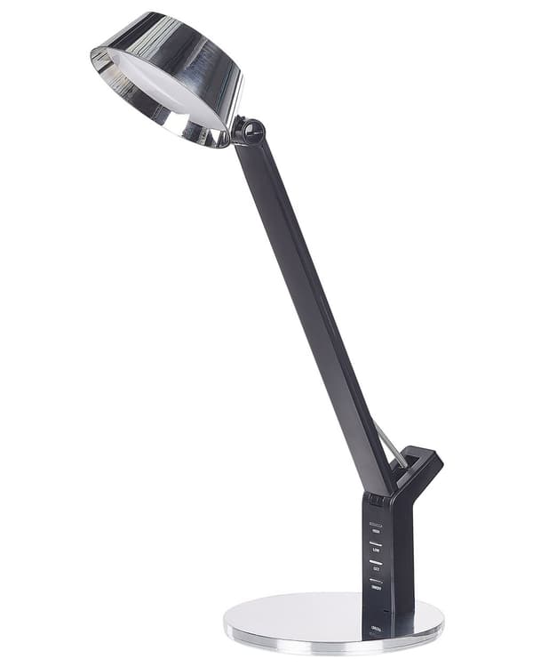LED-pöytävalaisin hopea 17 x 40 x 17 cm muovi rauta teräs himmennin USB säädettävä moderni