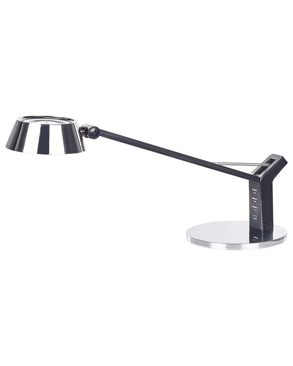 LED-pöytävalaisin hopea 17 x 40 x 17 cm muovi rauta teräs himmennin USB säädettävä moderni