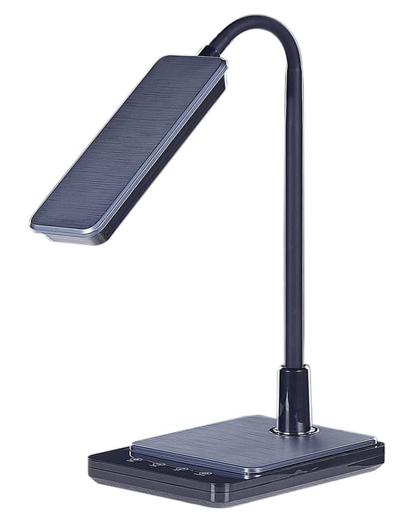 LED-pöytävalaisin musta 19 x 38 x 14 cm muovi rauta säädettävä himmennin moderni
