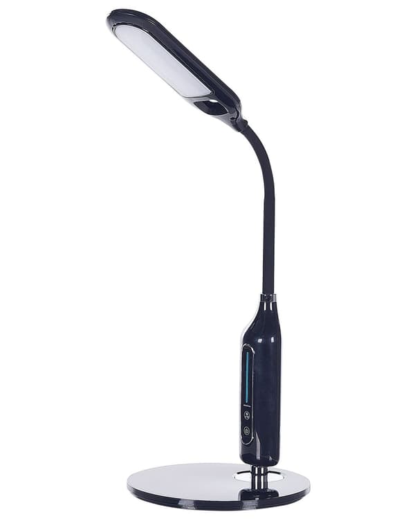 LED-pöytävalaisin musta 21 x 38 x 18 cm muovi rauta teräs säädettävä himmennin moderni