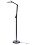 Pikkukuva 8 / 11: LED-lattiavalaisin tummanharmaa 63 x 170 x 27 cm muovi alumiini LCD-näyttö himmennystoiminto säädettävä moderni