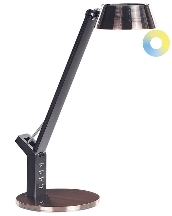 LED-pöytävalaisin kupari 17 x 40 x 17 cm muovi rauta teräs himmennin USB säädettävä moderni