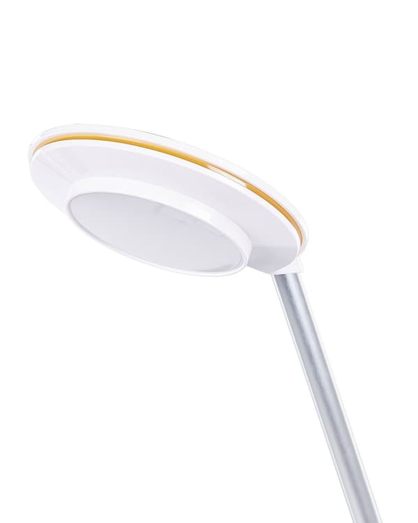 LED-pöytävalaisin hopea valkoinen 19 x 45 x 19 cm alumiini muovi säädettävä himmennin USB moderni