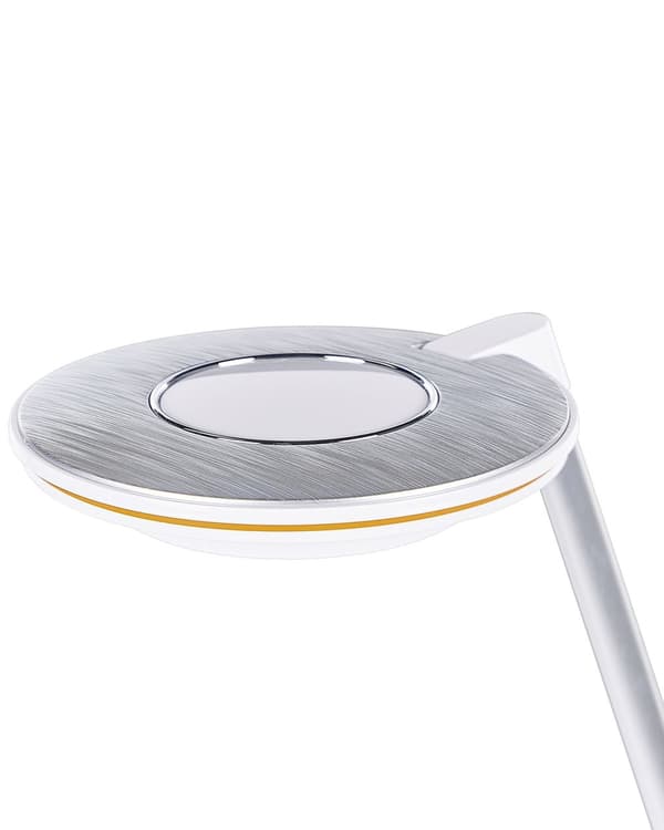 LED-pöytävalaisin hopea valkoinen 19 x 45 x 19 cm alumiini muovi säädettävä himmennin USB moderni