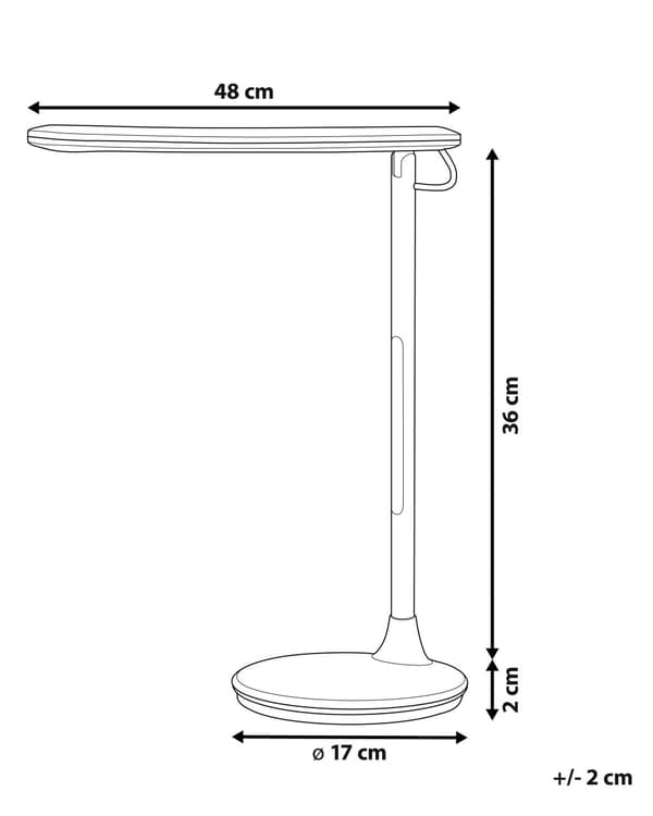 Skrivebordslampe Svart Metall Aluminium LED Dobbel dimming Berøringsbryter Moderne Belysning Kontor Bordlampe