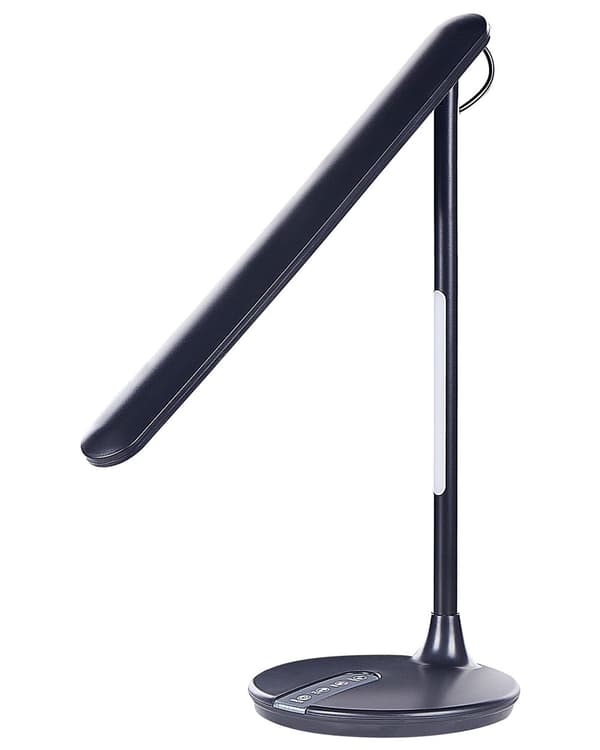 Skrivebordslampe Svart Metall Aluminium LED Dobbel dimming Berøringsbryter Moderne Belysning Kontor Bordlampe