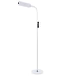 Miniatyrbillede 8 af 11: Gulv LED Lampe Hvid Syntetisk Materiale 160 cm Højde Lysdæmpning Fjernbetjening Moderne Belysning Hjemmekontor