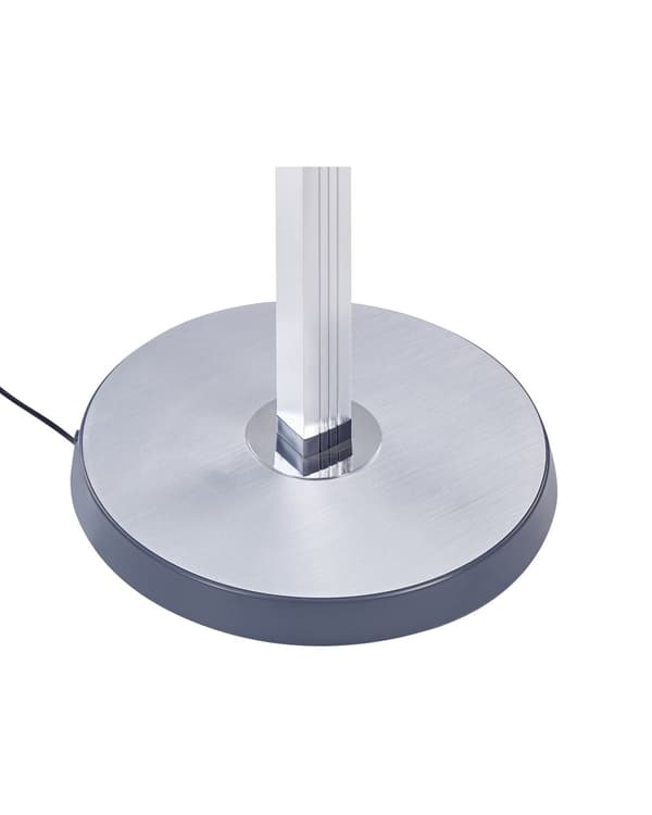 Gulv LED Lampe Sølv Syntetisk Materiale 170 cm Højdedæmpning LCD Moderne Belysning Hjemmekontor