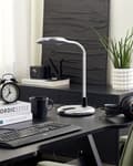 Miniatyrbillede 4 af 11: LED Skrivebordslampe Sølv Syntetisk Bordbelysning Reding Computer Lampe Justerbar Arm Lysdæmper Farvetemperaturændring