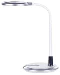 Miniatyrbillede 6 af 11: LED Skrivebordslampe Sølv Syntetisk Bordbelysning Reding Computer Lampe Justerbar Arm Lysdæmper Farvetemperaturændring
