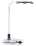 Miniatyrbillede 1 af 11: LED Skrivebordslampe Sølv Syntetisk Bordbelysning Reding Computer Lampe Justerbar Arm Lysdæmper Farvetemperaturændring