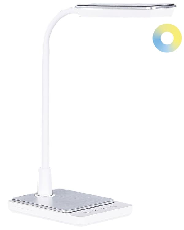 LED skrivebordslampe Hvid bordbelysning Reding Computerlampe Justerbar armdæmper Farvetemperaturændring