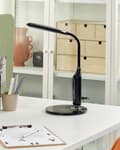 Miniatyrbillede 4 af 11: Skrivebordslampe Sort Bordbelysning Læse Computerlampe Justerbar Arm Slide Dimmer Farvetemperatur