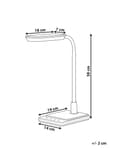 Miniatyrbillede 3 af 11: LED skrivebordslampe Sort bordbelysning Reding Computerlampe Justerbar armdæmper Farvetemperaturændring