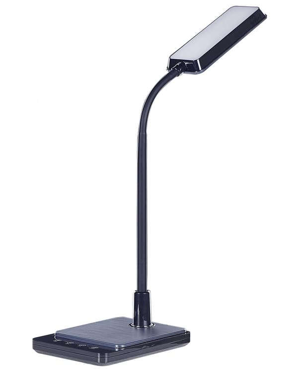 LED skrivebordslampe Sort bordbelysning Reding Computerlampe Justerbar armdæmper Farvetemperaturændring