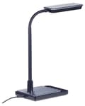 Miniatyrbillede 9 af 11: LED skrivebordslampe Sort bordbelysning Reding Computerlampe Justerbar armdæmper Farvetemperaturændring